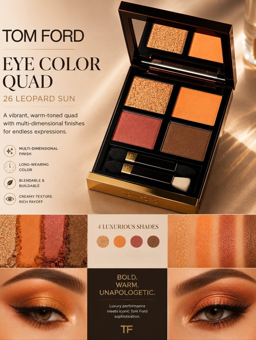 Tom Ford Eye Color Quad 26 Leopard Sun